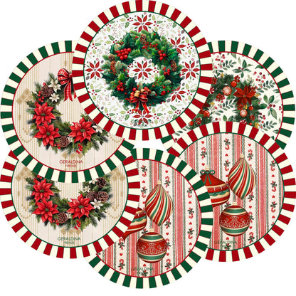 Sottobicchieri "Natale" Set di 6