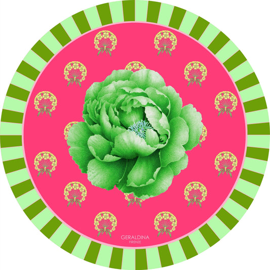 Peonia Round Placemat - Geraldina Firenze