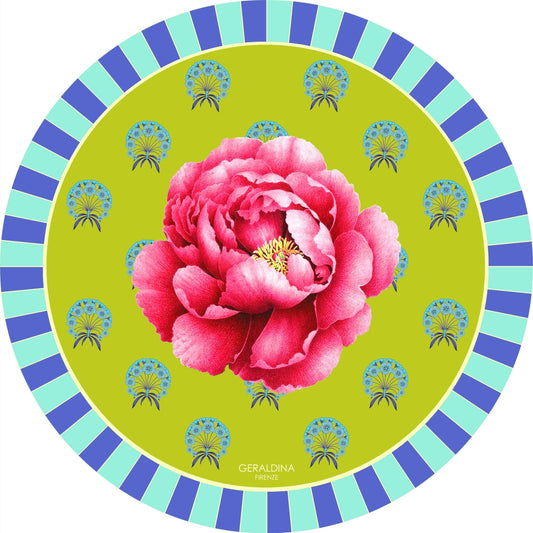 Peonia Round Placemat - Geraldina Firenze
