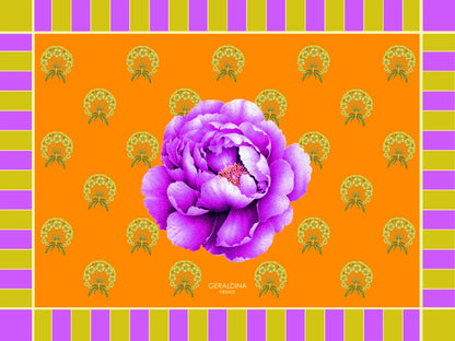 Peonia Rectangle Placemat - Geraldina Firenze